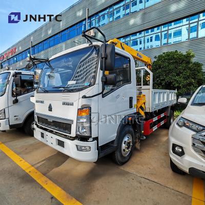 China HOMAN 4x2 Crane Truck Euro 5 Truck-Mounted Crane 190hp Durable Crane Cargo Trucks Quality Assurance For Sale for sale