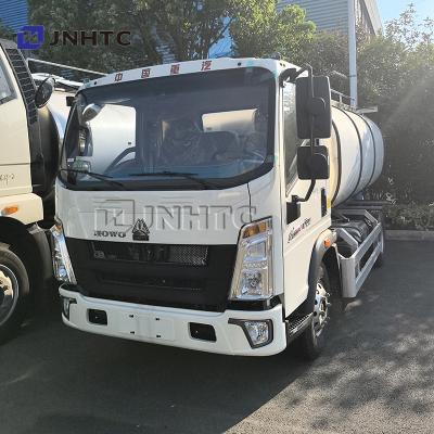 China HOWO 8cbm Fuel Tanker Truck Light Duty Oil Tank Truck Mobile Refueling Truck Aluminum Fuel Tanks For Sale for sale