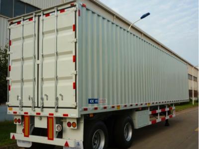 China 2 Axles Heavy Duty Semi Trailers Semi Van Trailer 13000kg Loading Capacity for sale