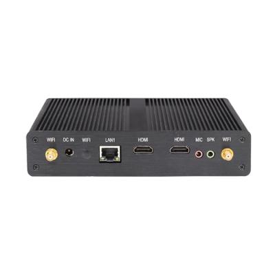 China Fanless+Aluminum Alloy Metal Case Low Price Linux Quad Core 4 Wires J1900 Mini PC With wifi/4g for sale