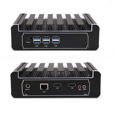 China Case i3 i5 i7 Mini Pc Win 10 Small Industrial Fanless Mini Desktop Gamer PC for sale