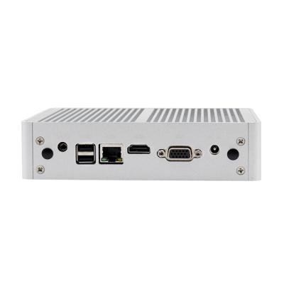 China Fanless+Aluminum Alloy Metal Case Mini Fanless+Aluminum Alloy Case LAN Core i7 i5 i3 Home Computadoras Gaming PC for sale