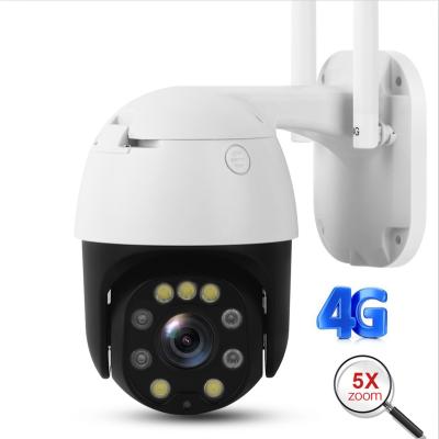 China NIGHT VISION 2MP 5X Zoom PTZ Optical Human Detection Security Auto Tracking CCTV 4G Wifi Sim Card 5MP IP Camera for sale