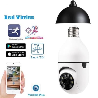 China 2021 REGIS NIGHT VISION 1080P 1080P Video Bulb Light Home Security IP CCTV Wireless Auto Tracking Camera for sale