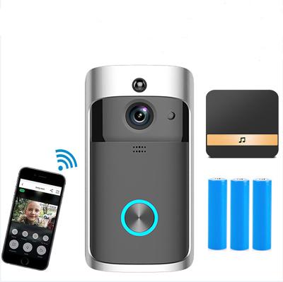 China Ring Doorbell 720P Wireless Doorbell Camera Smart Home Ring Video Doorphone Doorbell Wifi Camera Doorbell With 3pcs Battery for sale