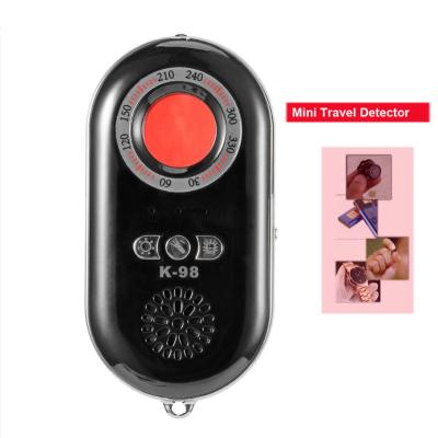 China Auto Test Machine Camera Lens Devices K98 Camera Lens Finder Mini Travel Shock Sensor Wireless Anti Vibration Alarm Spy Detector for sale