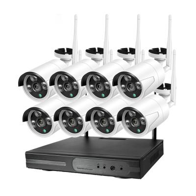 China NIGHT VISION Home CCTV Surveillance Kit Indoor Outdoor Wifi Wireless IP 1080p 8ch Nvr Hd 8 Channel Camera Security System for sale