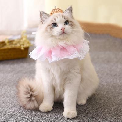 China DETACHED Flower Lace Printing Dog Cat Elizabethan Collar Neck Protector Collar for sale