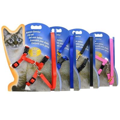 China China Viable Pet Supplies Rope Cat Harness Adjustable Strap Nylon Cat Leash for sale