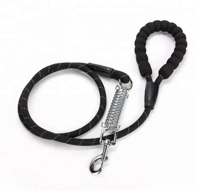 China Large Dog Rope Leash Tow Rope Durable Reflective Pet Tape Nylon Rope for sale