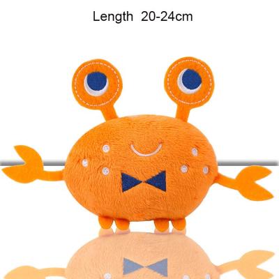 China Hot Viable Plush Dog Toy Chew Pet Toys Cute Crab Shape Dog Squeak Toys for sale