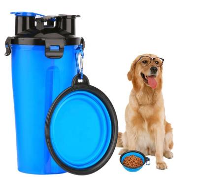 China Viable Outdoor Portable Pet Food Water Bottle Plastic Pet Water Bottles for sale