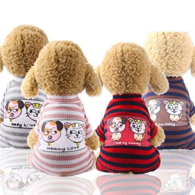 China Viable Dog Pajamas Hot Sale Cute Dog Clothes With Four Legs Cartoon Pet Pajamas for sale