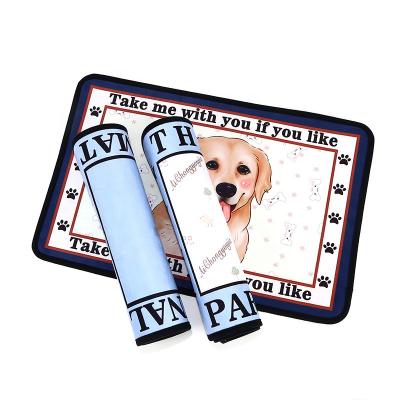 China Breathable High Quality Lovely Dog Square Cushion Shape Cartoon Soft Pet Mat for sale