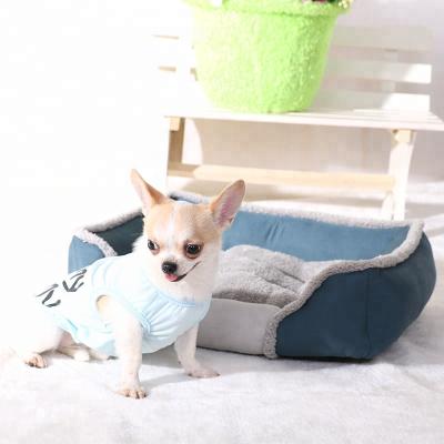 China Sustainable Pet Supplies Bed Warm Pet Sofa Removable Kennel Dog Bed For Dog for sale