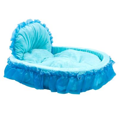 China Breathable Luxury Pet Sofa Lace Pet Bed Soft Warm Cat Dog Cat Bed for sale