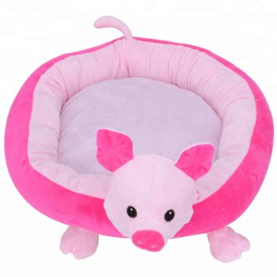 China Breathable Popular Pink Pig Washable Pet Supplies Pet Accessories Dog Beds for sale