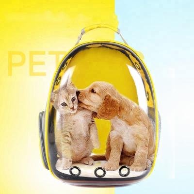 China Portable Outdoor Breathable Fashion Space Capsule Dog Cat Pet Carrier Backpack Bag for sale