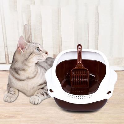 China pet cleaning & Grooming Products Pet Cleaning Products Self Cleaning Plastic Training Toilet Cat Litter Box for sale