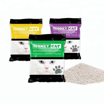 China Hot Selling Sustainable High Quality Cat Litter Quick Clumping Bentonite Cat Litter for sale