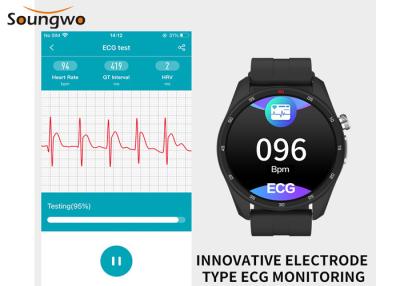 China Realzeit-ECG BP Herz Rate Monitor Watch W11 24H mit Batterie 200mAH zu verkaufen