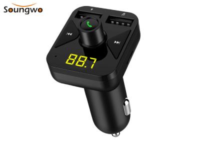 China BLE 5.0 Hands Free Car Kit Fm Transmitter 5V 3.4A Wireless Handsfree Car Kit for sale