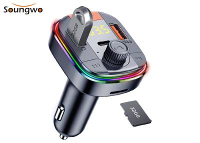 China CVC el paladio inalámbrico QC3.0 del transmisor del MP3 FM del coche se dobla cargador del coche del USB en venta