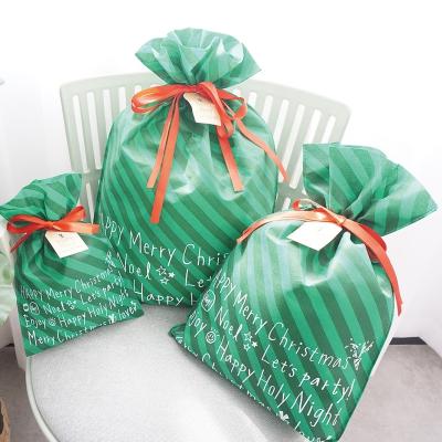 China 200 Pics Green Color Disposable 300x450mm Party Decorations Gift Bags Christmas Decoration Supplies 2021 for sale