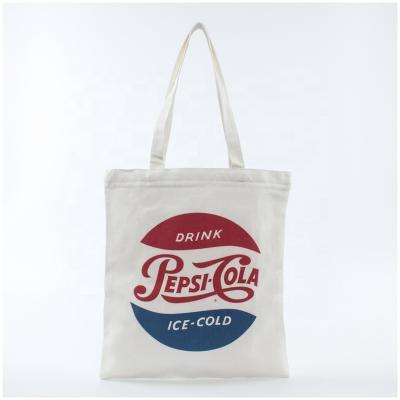 China Custom Printed Handled Cotton Bag Logo Shopping Bag Advertising Portable Canvas Bag for sale