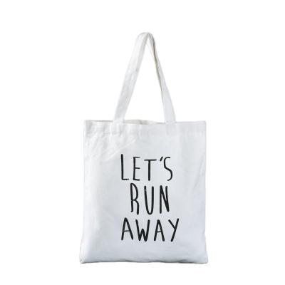 China Custom Logo Reusable Eco-Friendly Handled Cotton Canvas Bag Tote Shopping Bag Cloth Shoulder Organic Bag for sale