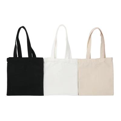 China Customized Reusable Shopping Bag Handled Natural Cotton , Canvas Cotton Tote Bag for sale