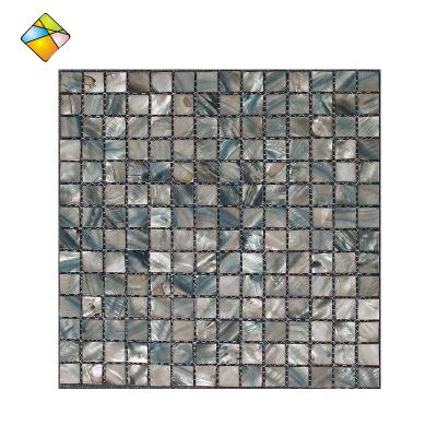 China 2021 Hot Selling Bule High Quality Pearl Glass Mosaic Flooring for sale