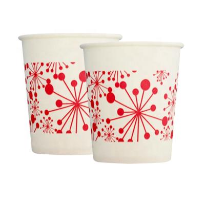 China Disposable hot selling paper cup pink ecofrirndly drink juice single wall paper cup for sale