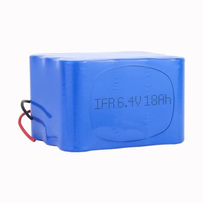 China Camera 6.4v 18Ah Lithium-ion LiFePO4 Battery for sale