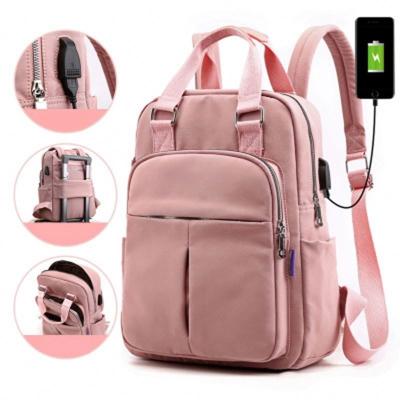 China New Design Commercial Large Capacity USB Charging Style Women's Laptop Backpack School Bag Preppy Backpack for sale