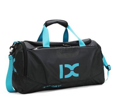 China Durable Waterproof Ultralight Nylon Travel Bag Fleece Sports Gym Travel Bag With Shoes Compartment for sale