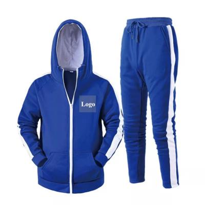 China Fashion Breathable Casual Sportswear Hooded And Pant Set Two Piece Sweatsuit Mens Pullover Sweatsuit for sale