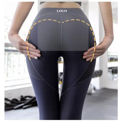 China High Quality Breathable Women Custom Yoga Pants With Pockets Sports Gaiters Workout Stretch Tights for sale