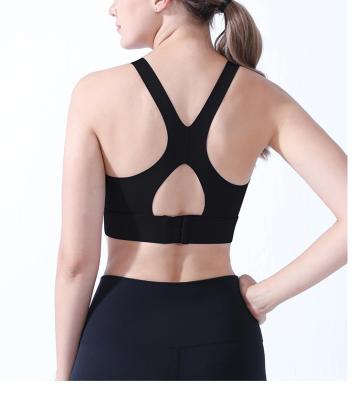 China Breathable OEM Factory Customize Designs High Impact Cross Back Yoga Sportwear Ladies Sports Shirts And Bra Tops for sale