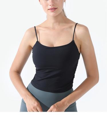 China Custom Modest Yoga Breathable Seamless Loose T-Shirt Tube Tops Customize Logo Solid Color Women Sportwear Yoga Shirts and Tops for sale