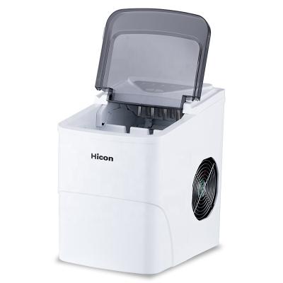 China Hotel Mini Portable Ice Maker Self Contained Produce Stainless Steel Ice Maker Collection Ice Cube Machine Household Power for sale