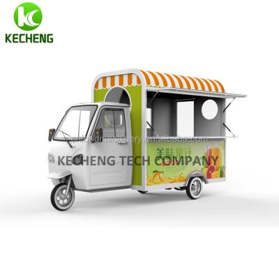 China Fries Kitchen Electric Tricycle Food Truck Mobile Three Wheels for sale