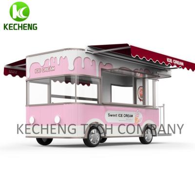 China New style ice cream fast food trailer maker for sale