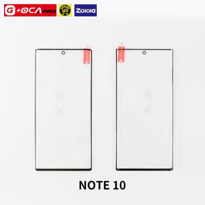 China Prevent Shattering Screen G+OCA Pro For SAMSUNG Note10/Note10 Edge Plus 2 in 1 Glass with OCA Front Glass Replacement for sale