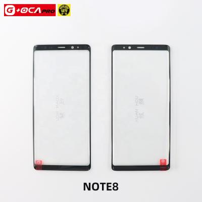 China Prevent G+OCA Pro High Quality Shattering Screen For Samsung Note8 2 in 1 Original Glass With OCA For Edge Screen Repair for sale