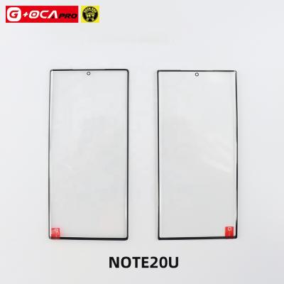 China High Quality Broken Fix Phone Screen G+OCA Pro For Samsung Note 20 Ultra 5G 2 in 1 Glass with OCA Edge Front Panel Replacement for sale