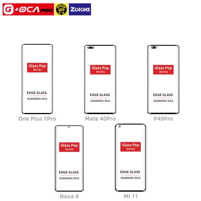 China G+OCA Pro Faulty Screen Repair For OnePlus 7Pro 2 in 1 Glass with OCA for Edge Curved LCD Screen Repair Front Panel Replacement for sale