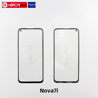 China Repair Faulty Flat Outer Screen G+OCA Pro Front Glass Screen Replacement Glass With OCA For Huawei nova 7i for sale