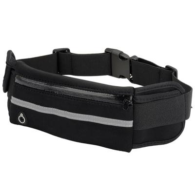 China Fashion Wholesale Fashion Polyester Custom Outdoor Fitness Fanny Pack Elastic Running Belt Sports Waist Bag for sale