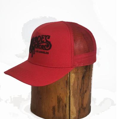 China Custom Embroidery COMMON Mesh Suede Trucker Hats Custom Logo 5 Panel Printing Caps for sale